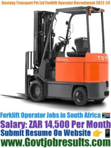 Hestony Transport Pvt Ltd Forklift Operator Recruitment 2022-23