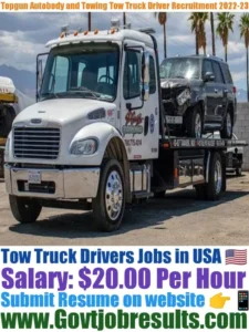 Topgun Autobody and Towing Tow Truck Driver Recruitment 2022-23