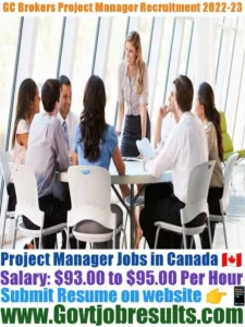 GC Brokers Project Manager Recruitment 2022-23