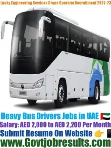 Lucky Engineering Services Heavy Bus Driver Recruitment 2022-23