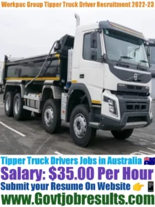 Workpac Group Tipper Truck Driver Recruitment 2022-23