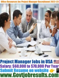 Office Resources Project Manager Recruitment 2022-23