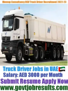 Moveup Consultancy HGV Truck Driver Recruitment 2022-23