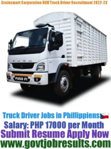 Grainsmart Corporation HGV Truck Driver Recruitment 2022-23