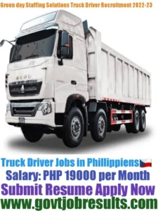 Greenday Staffing HGV Truck Driver Recruitment 2022-23
