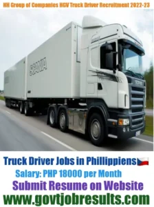 HH Group of Companies HGV Truck Driver Recruitment 2022-23
