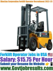 BlueLinx Corporation Forklift Operator Recruitment 2022-23