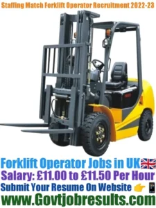 Staffing Match Forklift Operator Recruitment 2022-23