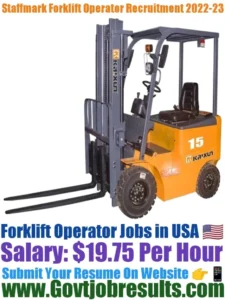 Staffmark Forklift Operator Recruitment 2022-23