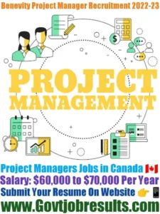 Benevity Project Manager Recruitment 2022-23