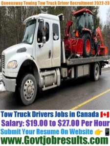 Queensway Towing Tow Truck Driver Recruitment 2022-23