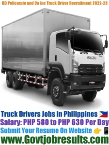 RD Policarpio and Co Inc Truck Driver Recruitment 2022-23