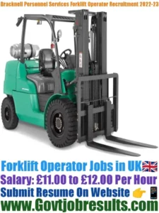 Bracknell Personnel Services Forklift Operator Recruitment 2022-23