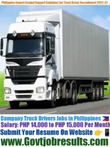 Philippine Airport Ground Support Solutions Inc Company Truck Driver Recruitment 2022-23