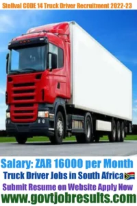 Stellval CODE 14 Truck Driver Recruitment 2022-23