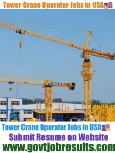 Tower Crane Operator Jobs in USA 2022-23