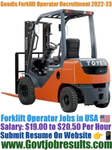 Geodis Forklift Operator Recruitment 2022-23