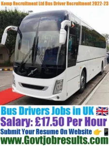 Kemp Recruitment Ltd Bus Driver Recruitment 2022-23