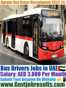 Dgrade Bus Driver Recruitment 2022-23