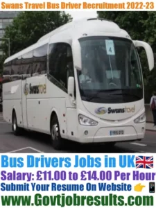 Swans Travel Bus Driver Recruitment 2022-23