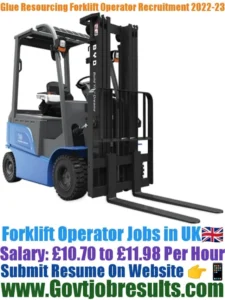 Glue Resourcing Forklift Operator Recruitment 2022-23