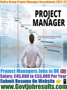 Deltra Group Project Manager Recruitment 2022-23