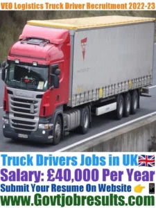 VEO Logistics Truck Driver Recruitment 2022-23