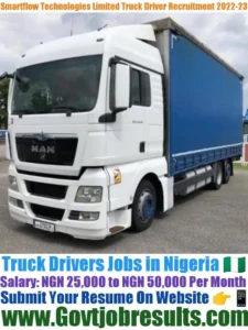 Smartflow Technologies Limited Truck Driver Recruitment 2022-23
