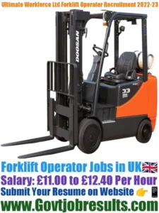 Ultimate Workforce Ltd Forklift Operator Recruitment 2022-23