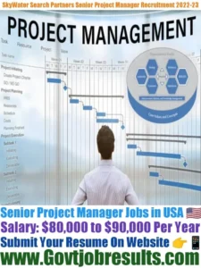 SkyWater Search Partners Senior Project Manager Recruitment 2022-23