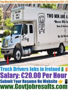 Two Men And A Truck Company Truck Driver Recruitment 2022-23