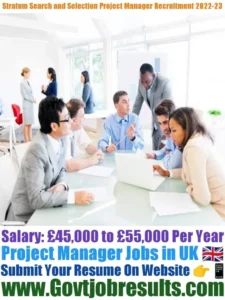Stratum Search and Selection Project Manager Recruitment 2022-23