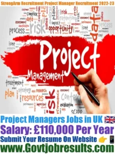 StrongArm Recruitment Project Manager Recruitment 2022-23