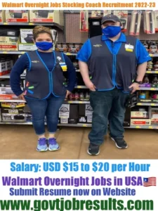 Walmart Overnight Jobs Stocking Coach Recruitment 2022-23
