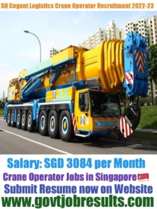 SH Cogent Logistics Crane Operator Recruitment 2022-23