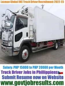 Luxman Global Work HGV Truck Driver Recruitment 2022-23