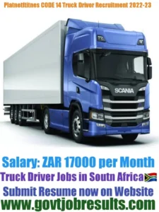 Planet Fitness CODE 14 Truck Driver Recruitment 2022-23
