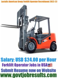 Lactails American Group Forklift Operator Recruitment 2022-23