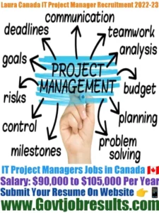 Laura Canada IT Project Manager Recruitment 2022-23