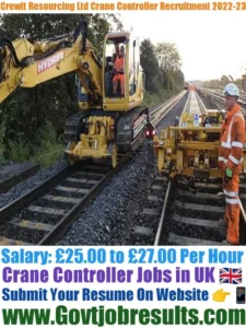 Crewit Resourcing Ltd Crane Controller Recruitment 2022-23
