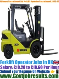 Winners Recruitment Ltd Forklift Operator Recruitment 2022-23