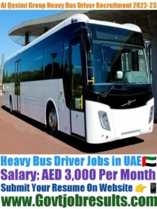 Al Qasimi Group Heavy Bus Driver Recruitment 2022-23