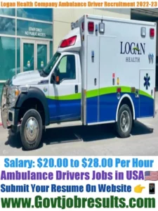 Logan Health Company Ambulance Driver Recruitment 2022-23