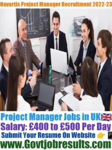 Navartis Project Manager Recruitment 2022-23