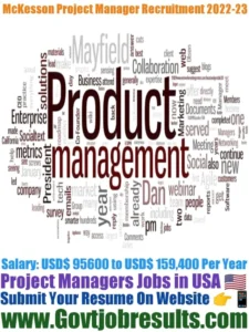 McKesson Project Manager Recruitment 2022-23