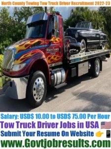 North County Towing Tow Truck Driver Recruitment 2022-23