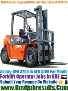 TASC Outsourcing Forklift Operator Recruitment 2022-23