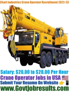 Chart Industries Crane Operator Recruitment 2022-23
