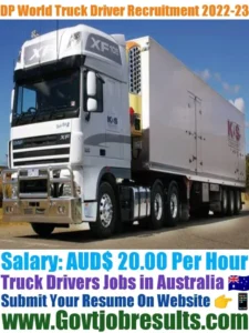DP World Truck Driver Recruitment 2022-23