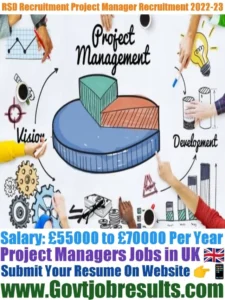 RSD Recruitment Project Manager Recruitment 2022-23